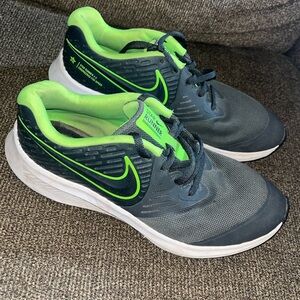 Grey & green Nike shoes